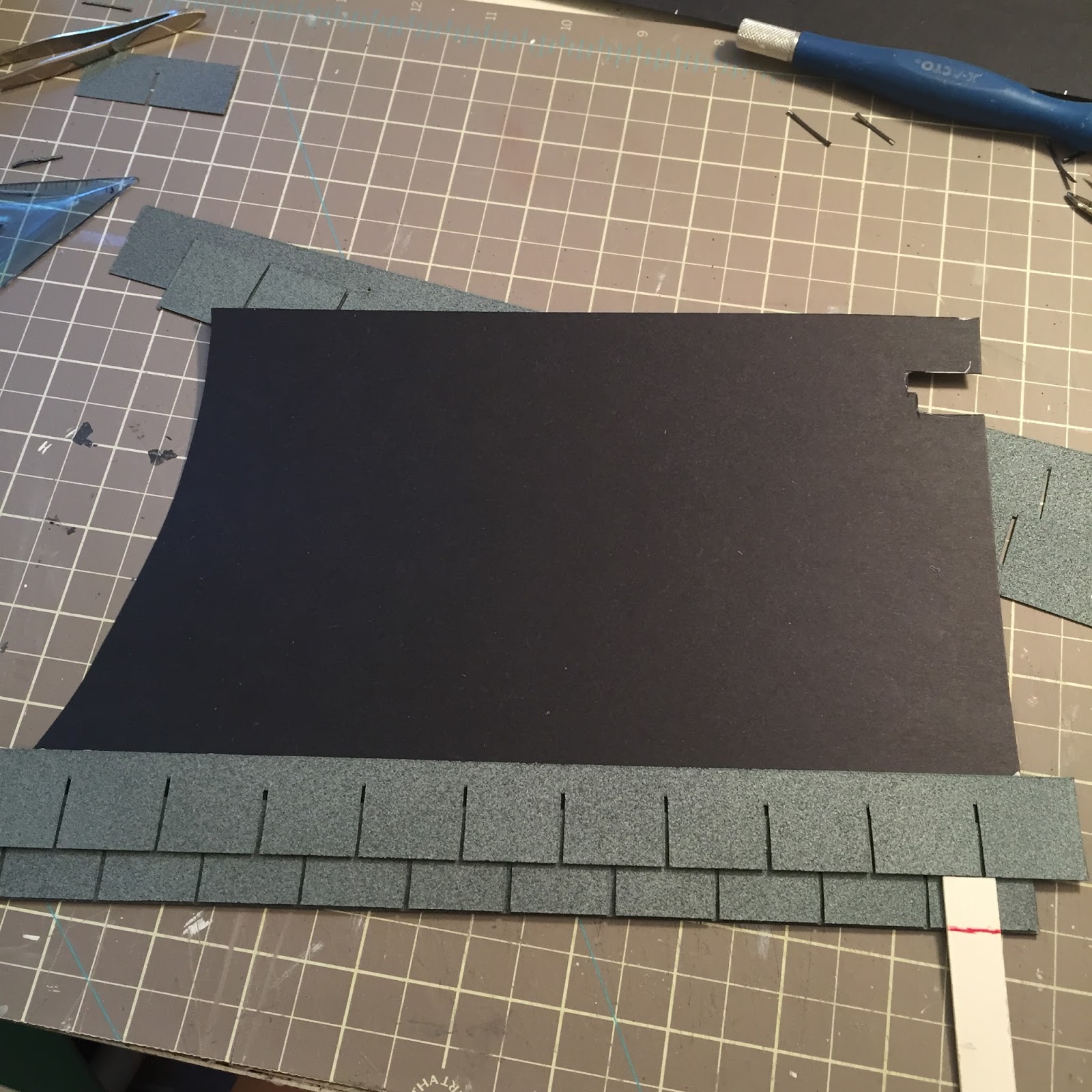 Dollhouse roof shingles The Kinfeld