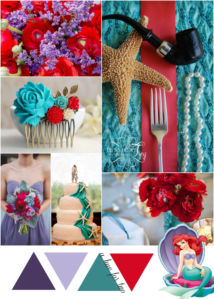 Red And Teal Color Scheme Shapeyourminds Purple Teal And Red Ariel Themed Wedding Colour Scheme A Hue For Two