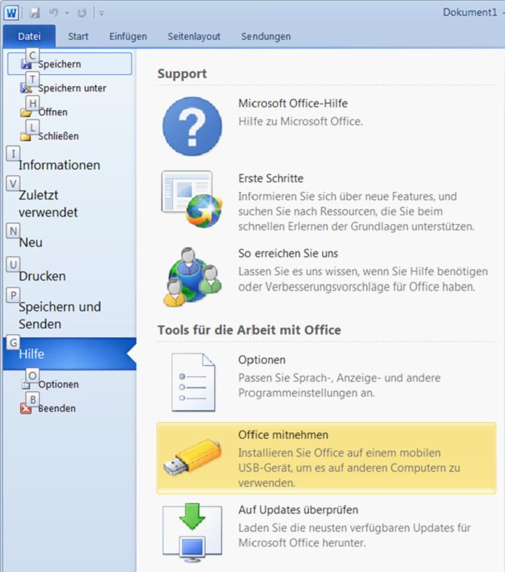 Office 2010 Auf Neuen Pc übertragen PcEinsteiger: Office Starter 2010 auf USB-Speicher installieren
