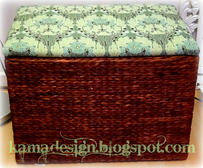 Upcycled ottoman with storage Upcycled ottoman with storage