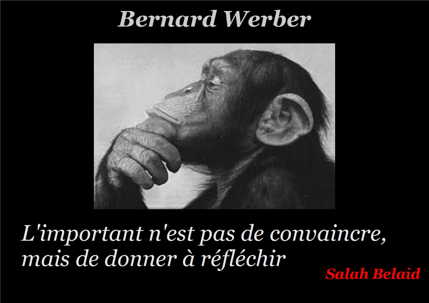 convaincre ou réflêchir (Bernard Werber )