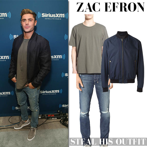 zac efron jean jacket