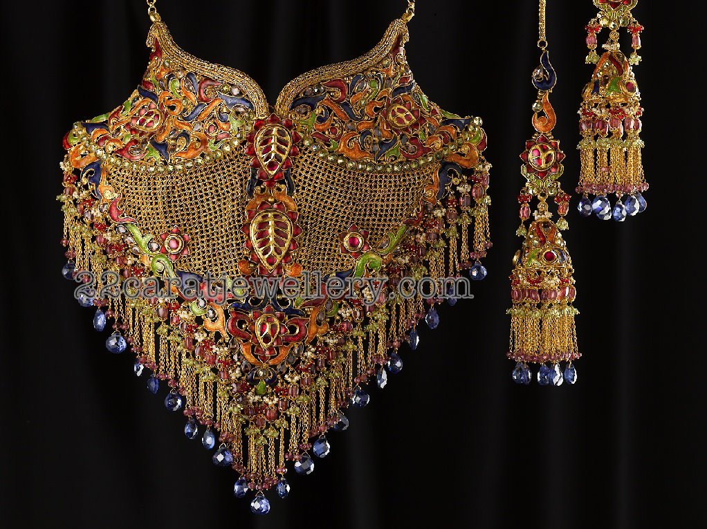 bridal necklace heavy jewellery