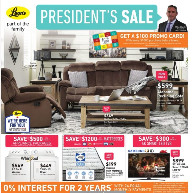 flyer presidents sale valid augus 23 september 6 2017 leons sale flyer