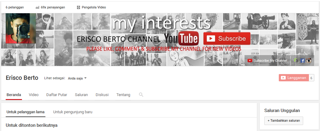 Ukuran Foto Sampul Youtube