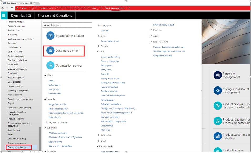 Microsoft Dynamics 365 Finance and Operations Dynamics 365 Finance and