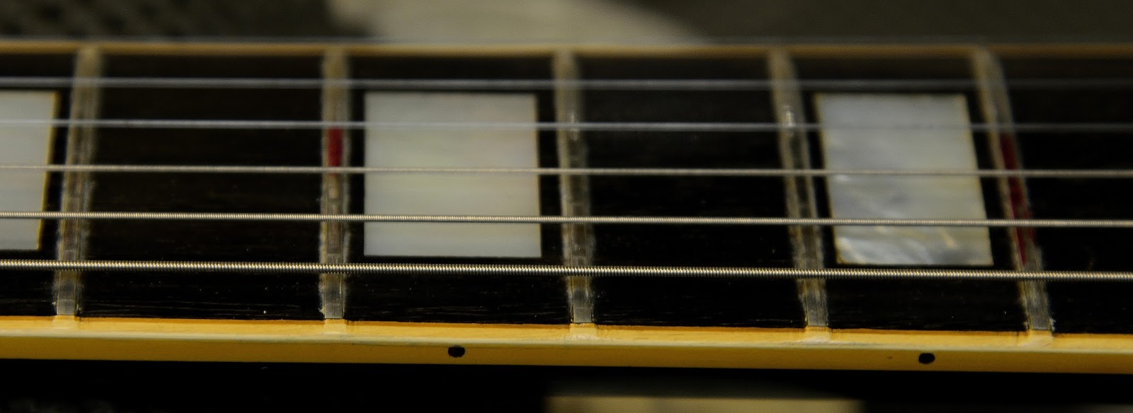 ReFretting Gibson Les Paul Custom Writer's Block tgh