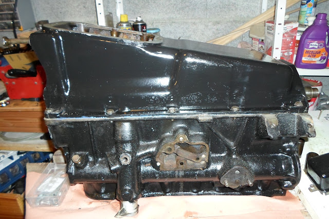 carter d'huile posé Peugeot 203 carter d'huile serré