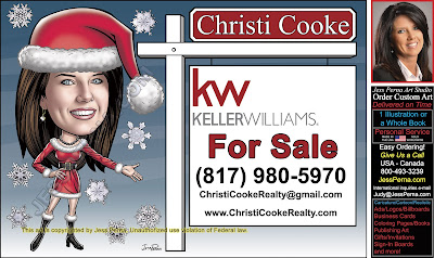 Real Estate Agent Santa Suit Christmas Card