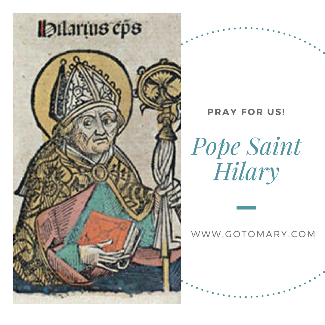 Pope Saint Hilary Go to Mary Blog
