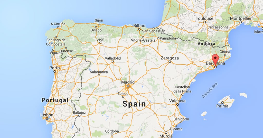 Испания карта евразии