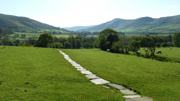 Edale at the start of the Pennine way
