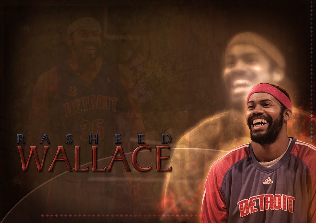 Rasheed Wallace basketball wallpapers | NBA Wallpapers, Basket Ball