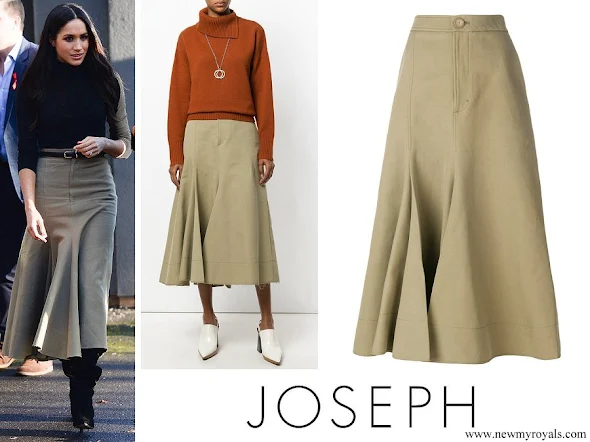 Meghan Markle wore JOSEPH full midi skirt
