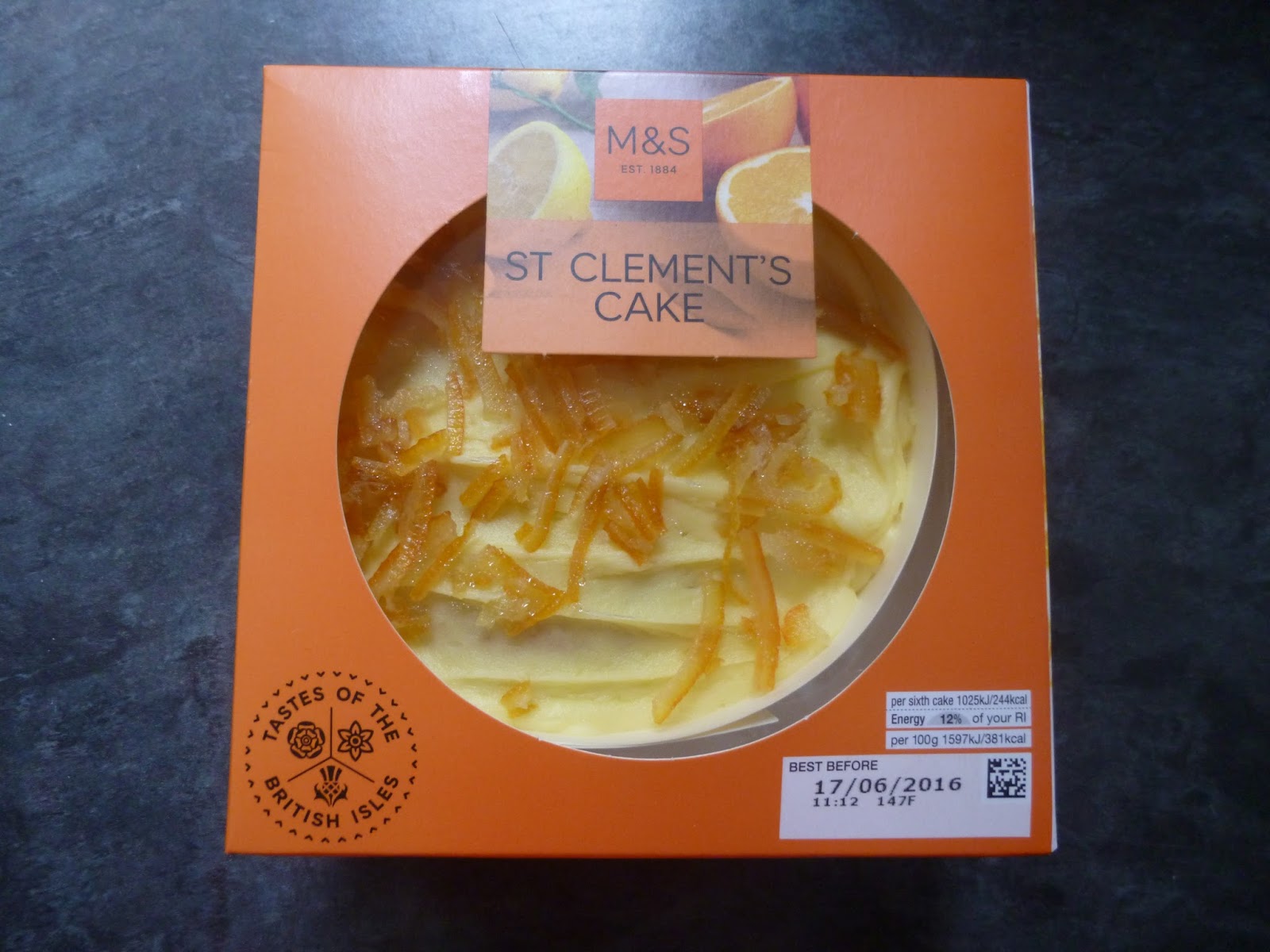 Marks &amp; Spencer Food Reviews: M&amp;S St Clement's cake