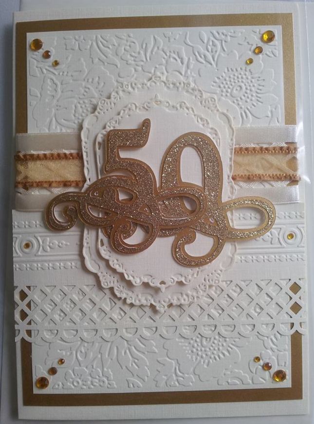 a little bit of heaven golden wedding anniversary card