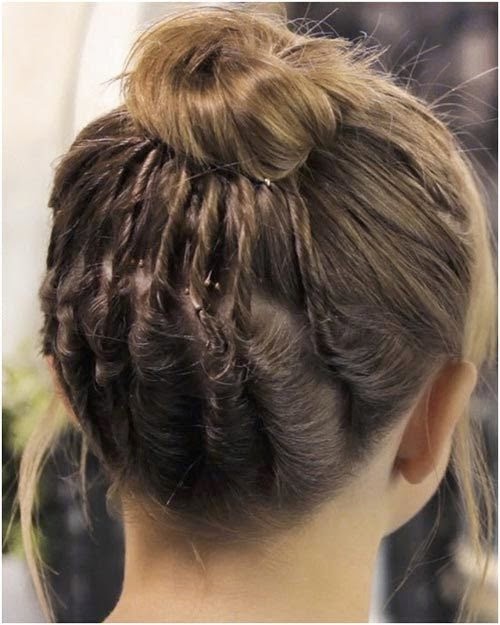 Chic Braided Bun hair tutorial}