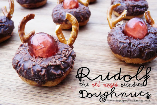 Rudolf the Red Nosed Reindeer Doughnuts | The Purple Pumpkin Blog