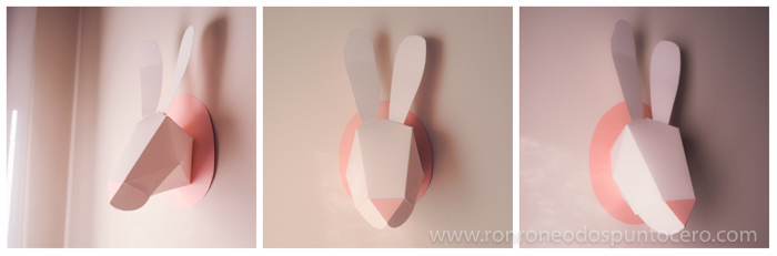 DIY: Busto conejo de papel