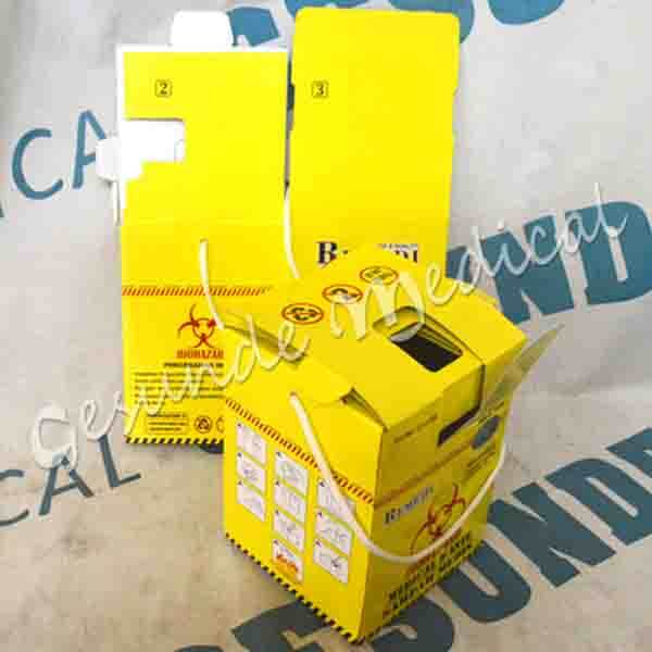 jual tempat sah medis karton kuning safety waste box jual tempat sah medis karton kuning safety waste box