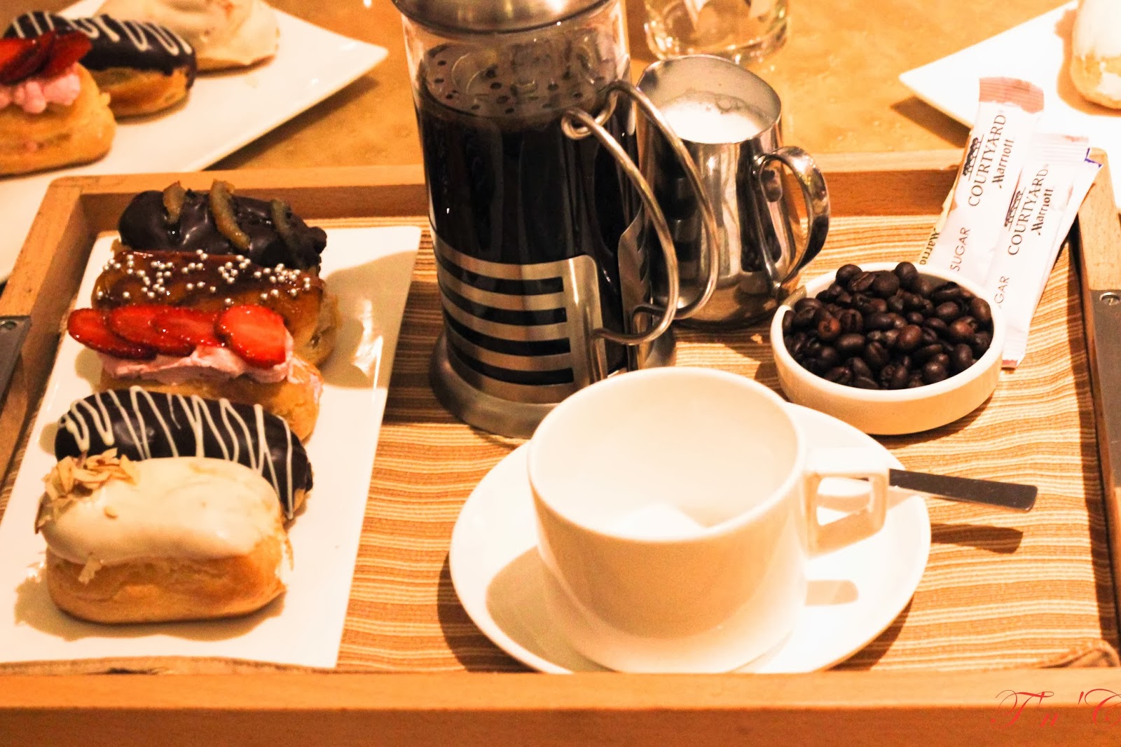 Traveledncaptured Eclair and coffee Fest at Marriott!!