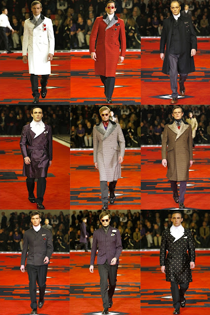 The Hunger Games Fashion - Capitol City Men Costumes inspired by the Prada Fall Winter 2012 collection