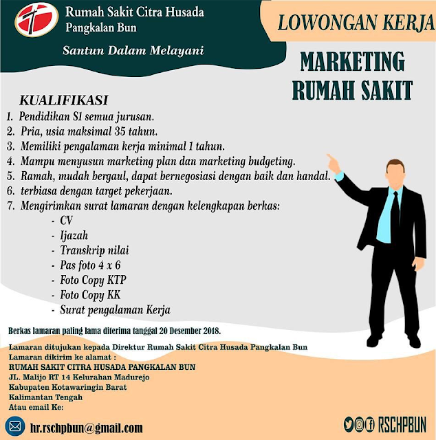Lowongan Kerja Marketing Rumah Sakit Citra Husada