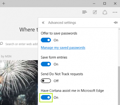 pengaturan view settings pada Microsoft Edge