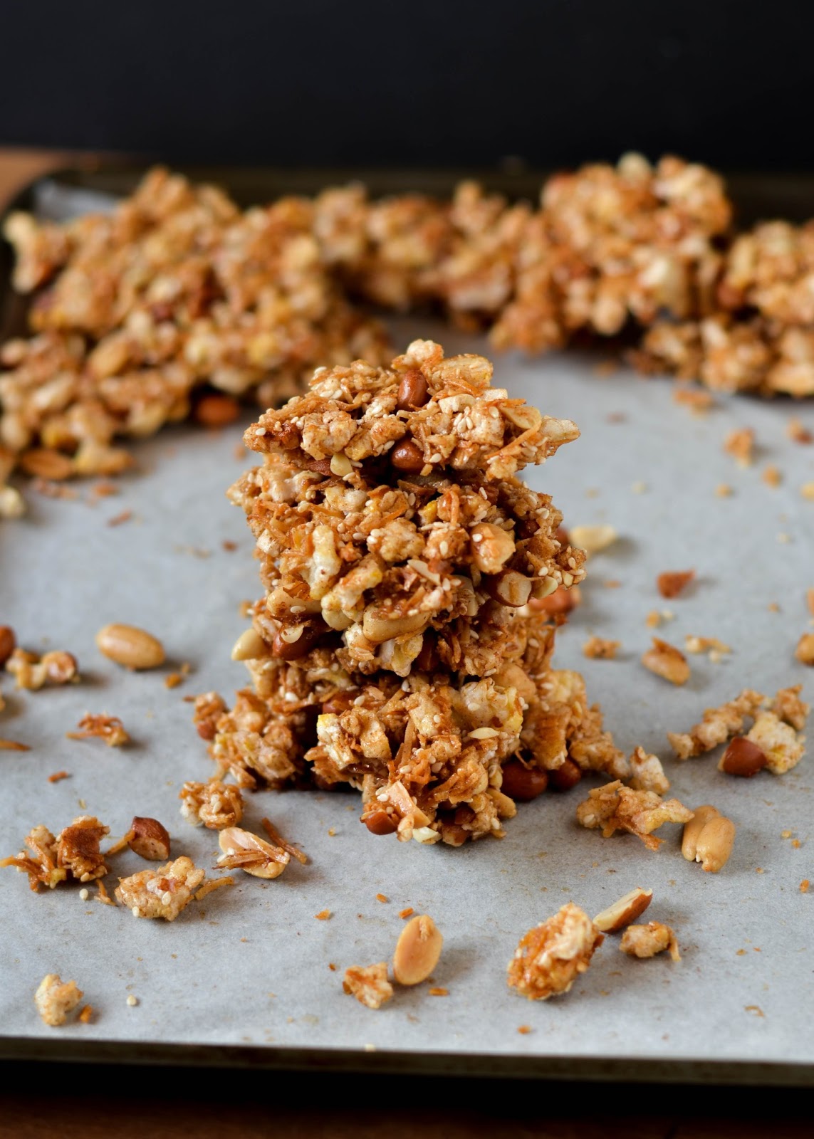 Meal times! // Coconut rice cake granola The moonblush Baker