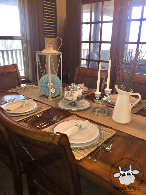 Farmhouse Winter Decor because Home is Where the Herd Is Farmhouse, Winter Decor, Dining Table, Stampin'Up!