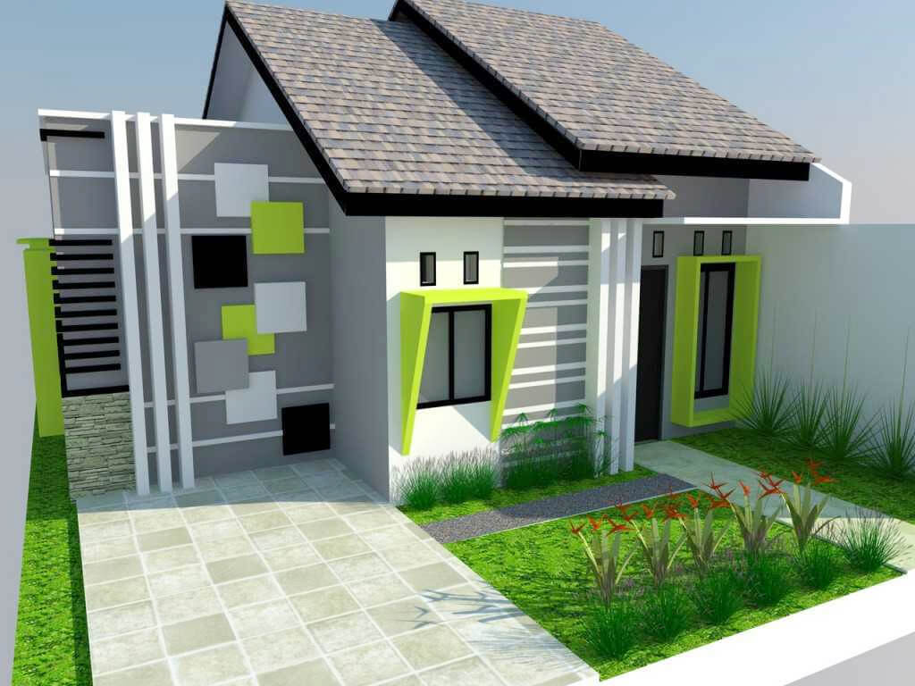 Desain Rumah Minimalis Cat Hijau Gambar Desain Rumah Minimalis