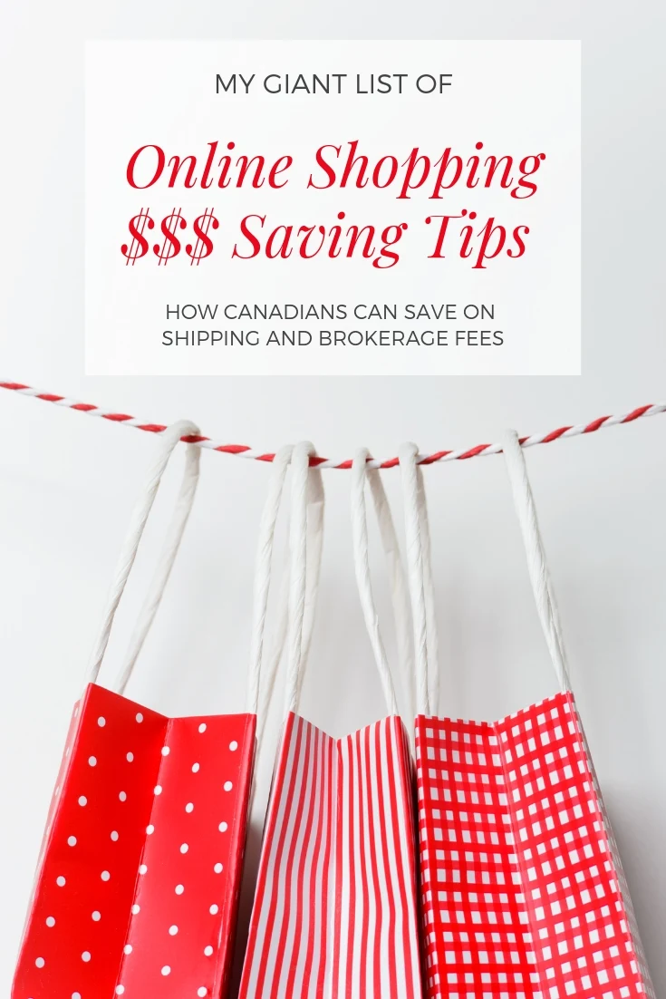 online money saving tips for Canadian. Tips for online shopping.