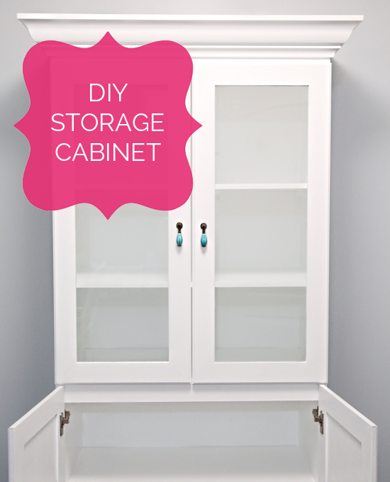Iheart Organizing Diy Storage Cabinet A Little Over Year Ago We Tackled Our Storage Room And I Organized All Of My Painting Supplies On Some Open Wooden Shelves Loved The Outcome