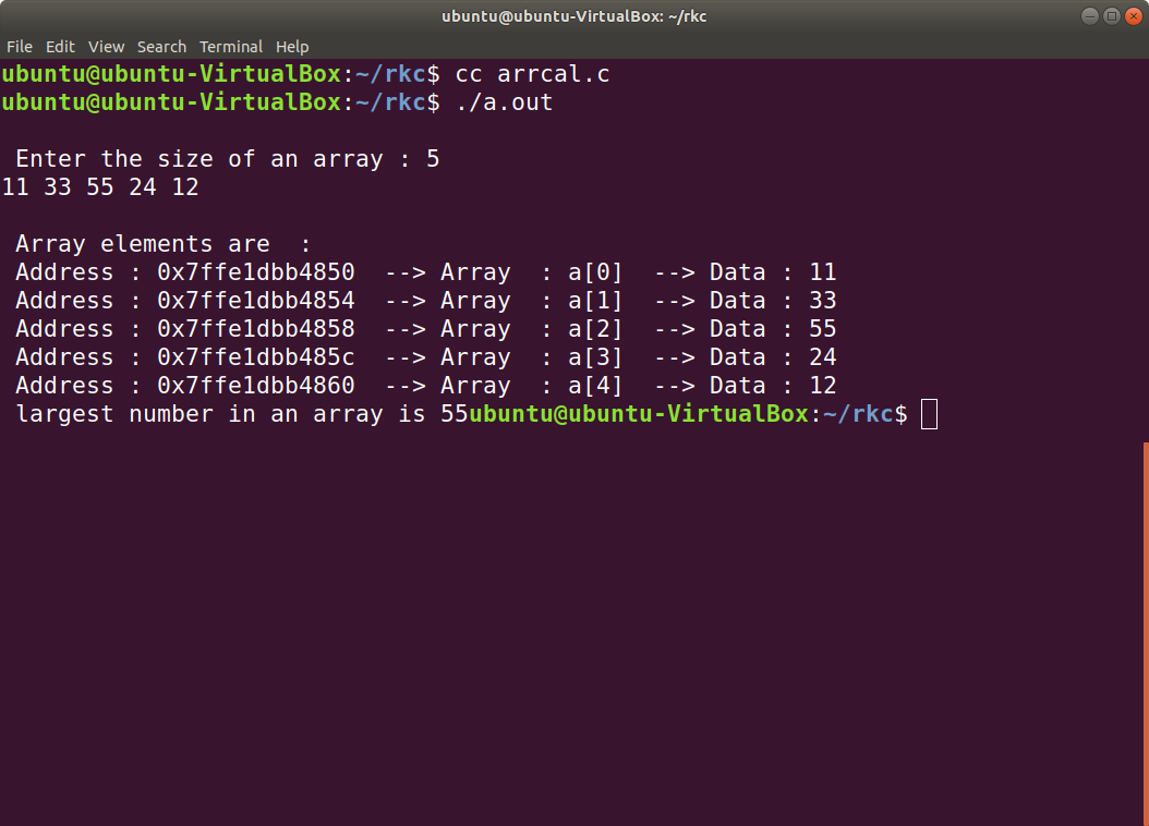 C Language - Programming: Program to find largest number in an array of ...
