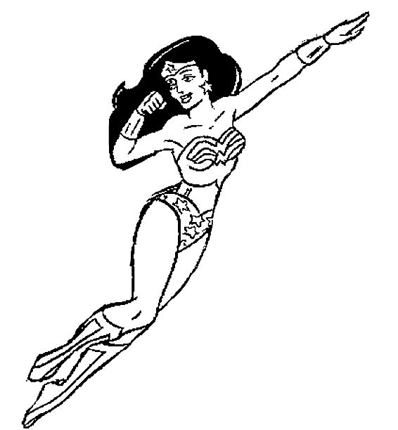 female superhero coloring pages - photo #3