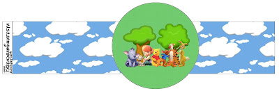 Imprimibles de Winnie de Pooh y sus amigos. Servilleteros de para imprimir gratis de Winnie de Pooh y sus amigos.