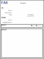 All Templates: Fax Cover Letter Template