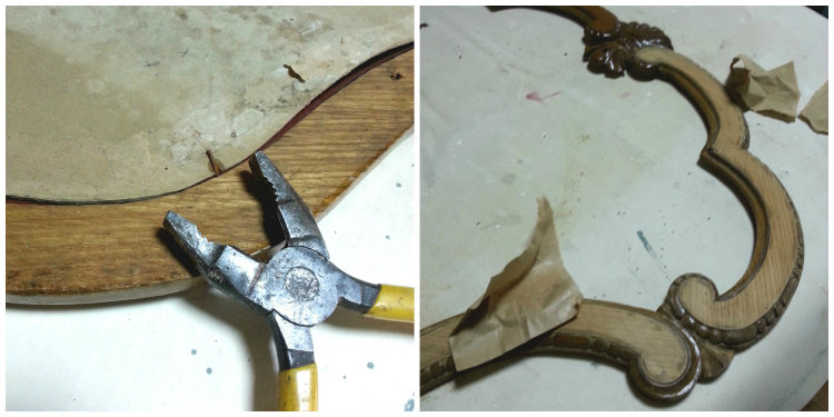 Restauración espejo barroco 