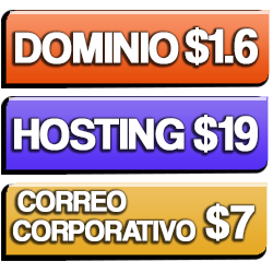 compra dominio, compra hosting, compra correo corporativo