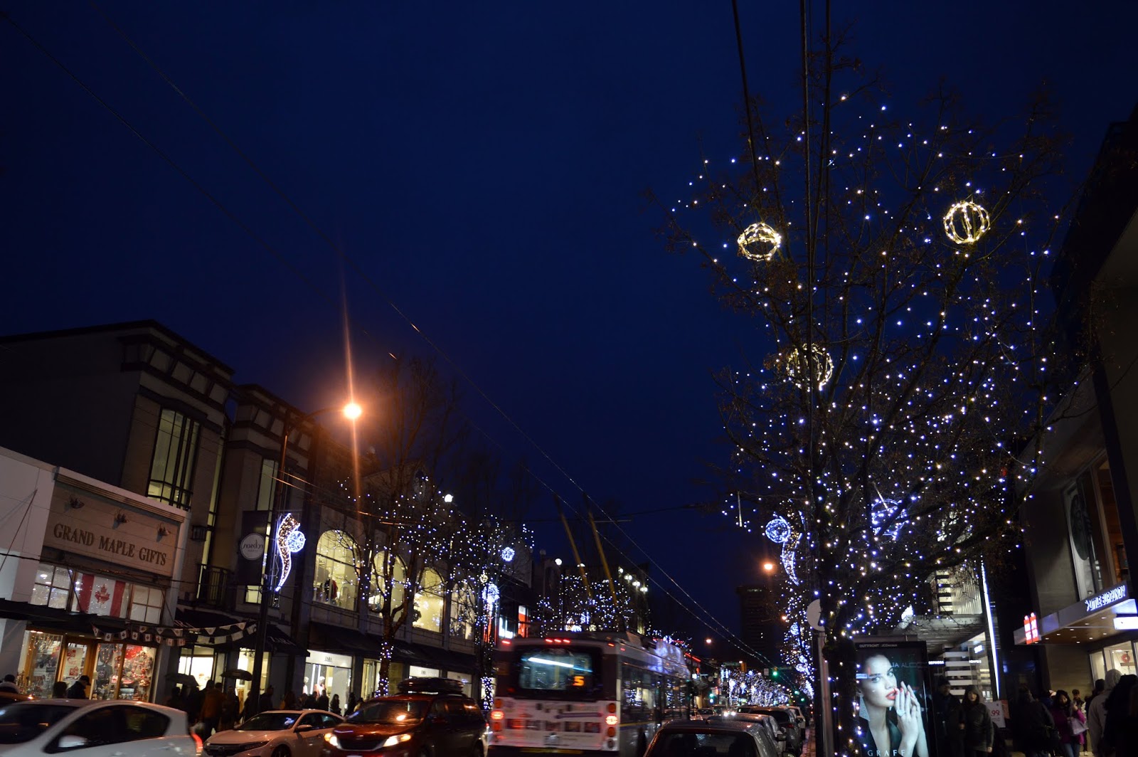 Vancouver, BC at Christmastime