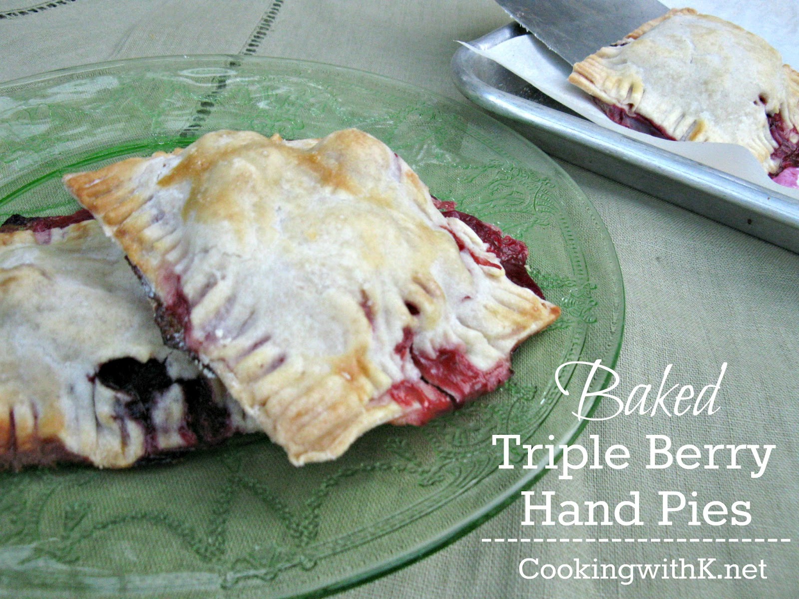 Baked Triple Berry Hand Pies