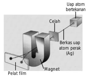 Penguraian berkas uap atom perak (percobaan Stern-Gerlach)