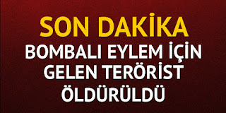 Terörist bombalı eylem için geldiği Şehirde öldürüldü
