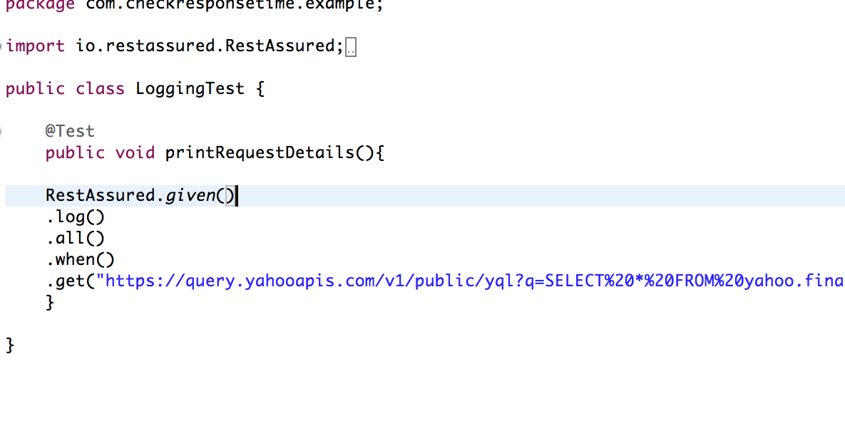 The School Of Test Automation: Logging Request & Response Details
