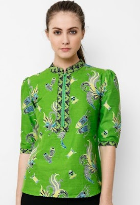 15 Contoh Model  Baju  Batik  Santai Simpel Elegan Modern 2019
