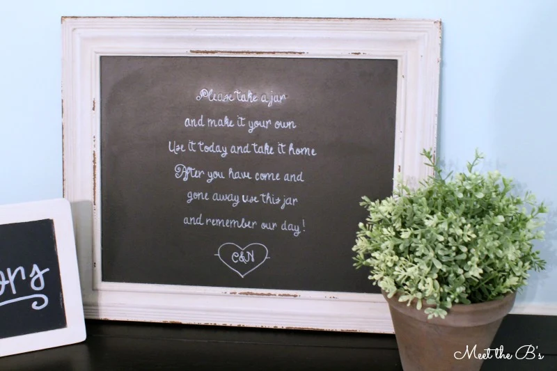 DIY Chalkboard Wedding Crafts