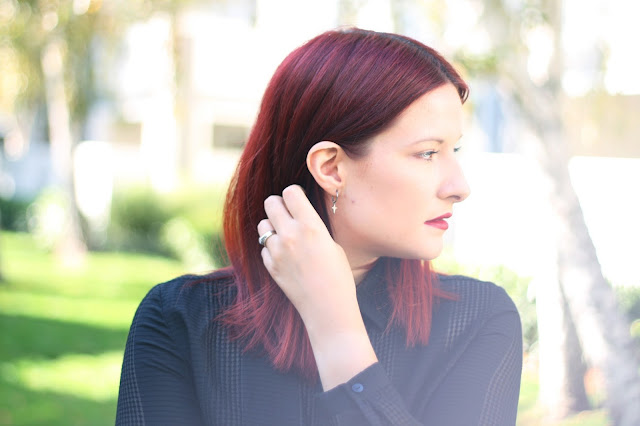 Laura Gravestock earrings, red hair inspiration