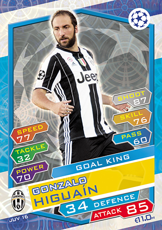 NAP2 Match Attax Liga de Campeones 16//17 Pepe Reina Napoli no