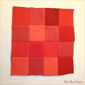 Mini Memory Quilt in Red