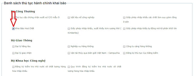 khai bao hoa chat Khai báo hóa chất